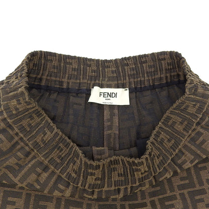 FENDI フェンディ 美品 キャンバス ショートパンツ ボトムス レディース ブラウン 38 FR6259 A5W3 ボトムス