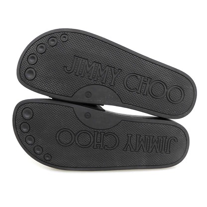 JIMMY CHOO 周仰杰 JC标志 凉鞋 男士 黑色 40 23SS 鞋履