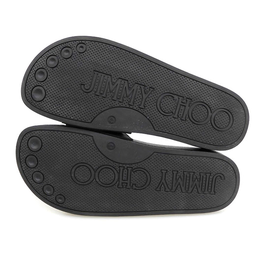 JIMMY CHOO 周仰杰 JC标志 凉鞋 男士 黑色 40 23SS 鞋履