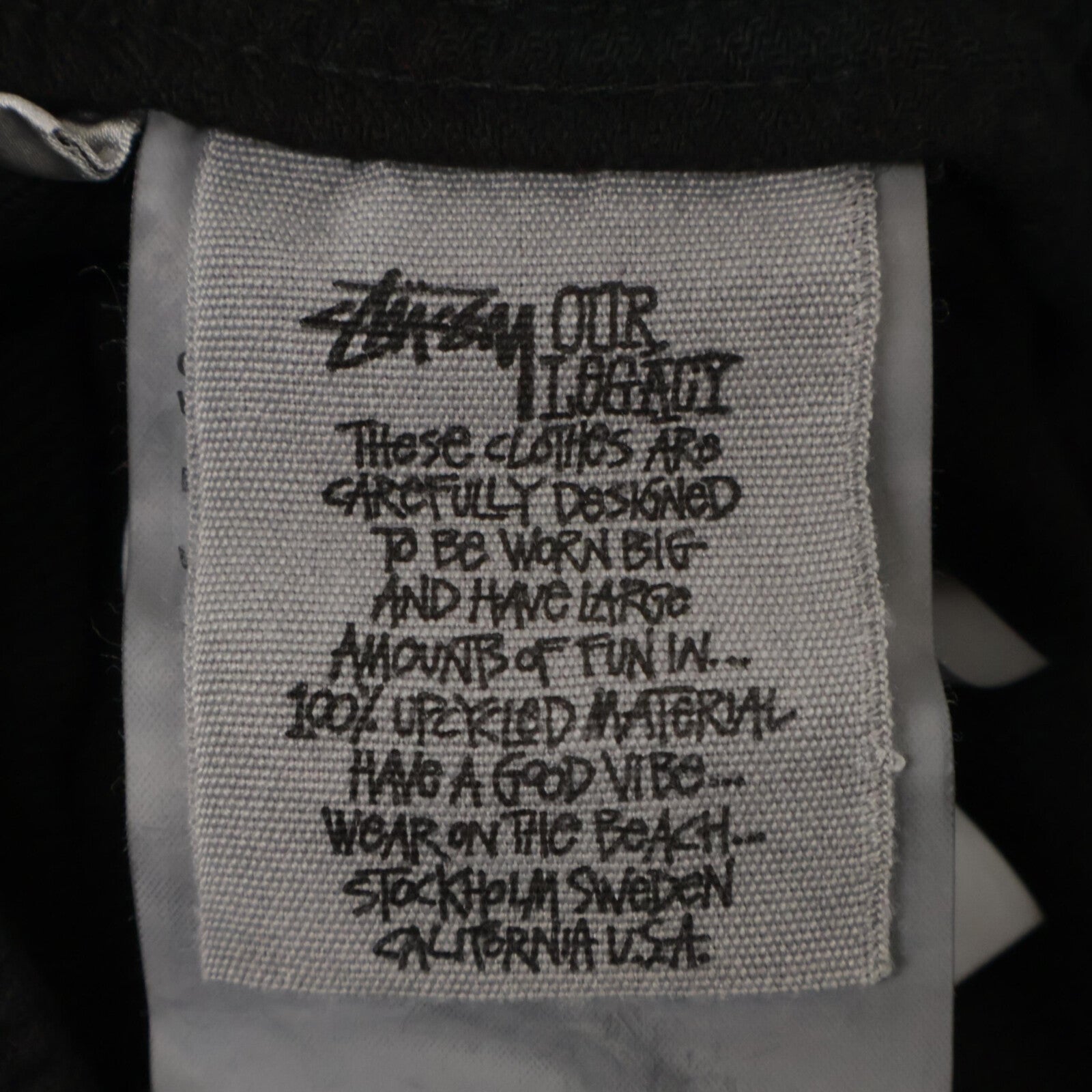 STUSSY 斯图西 ×OURLEGACY 黑色 WS2254LO 拉古纳短裤 下装