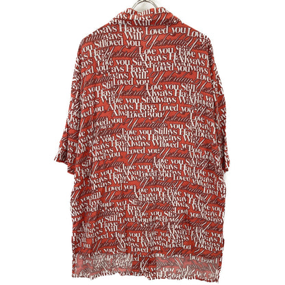 BALENCIAGA バレンシアガ 571440 レッド 18SS Love Short Sleeves Shirt トップス