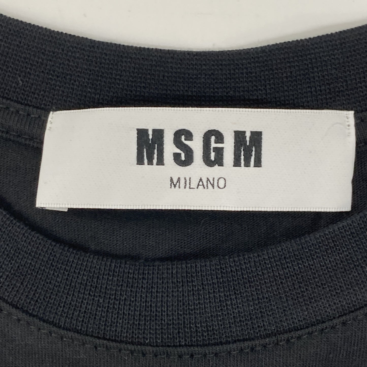 MSGM Black 2541MDA62 Scarf-Panel Dress Dress