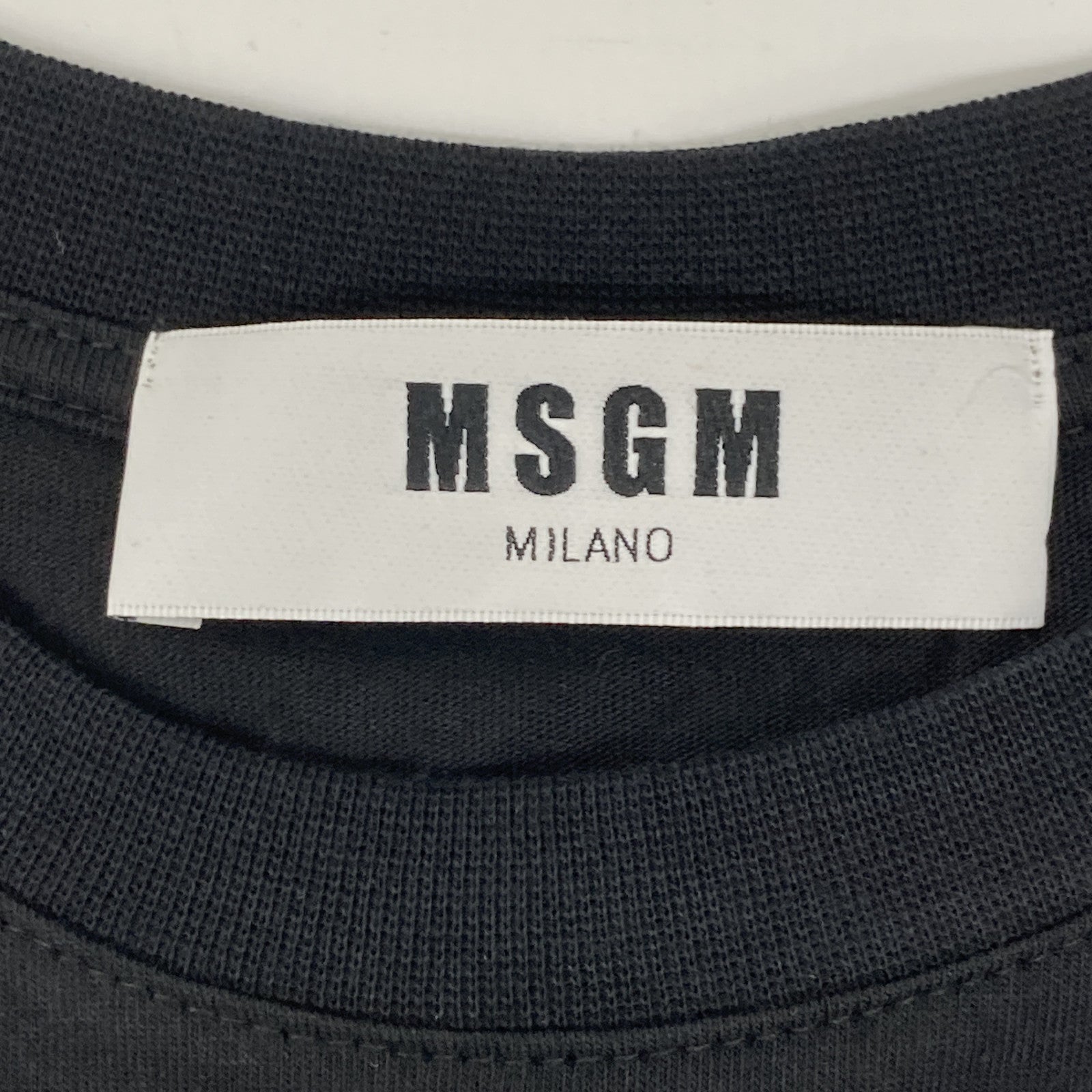 MSGM Black 2541MDA62 Scarf-Panel Dress Dress