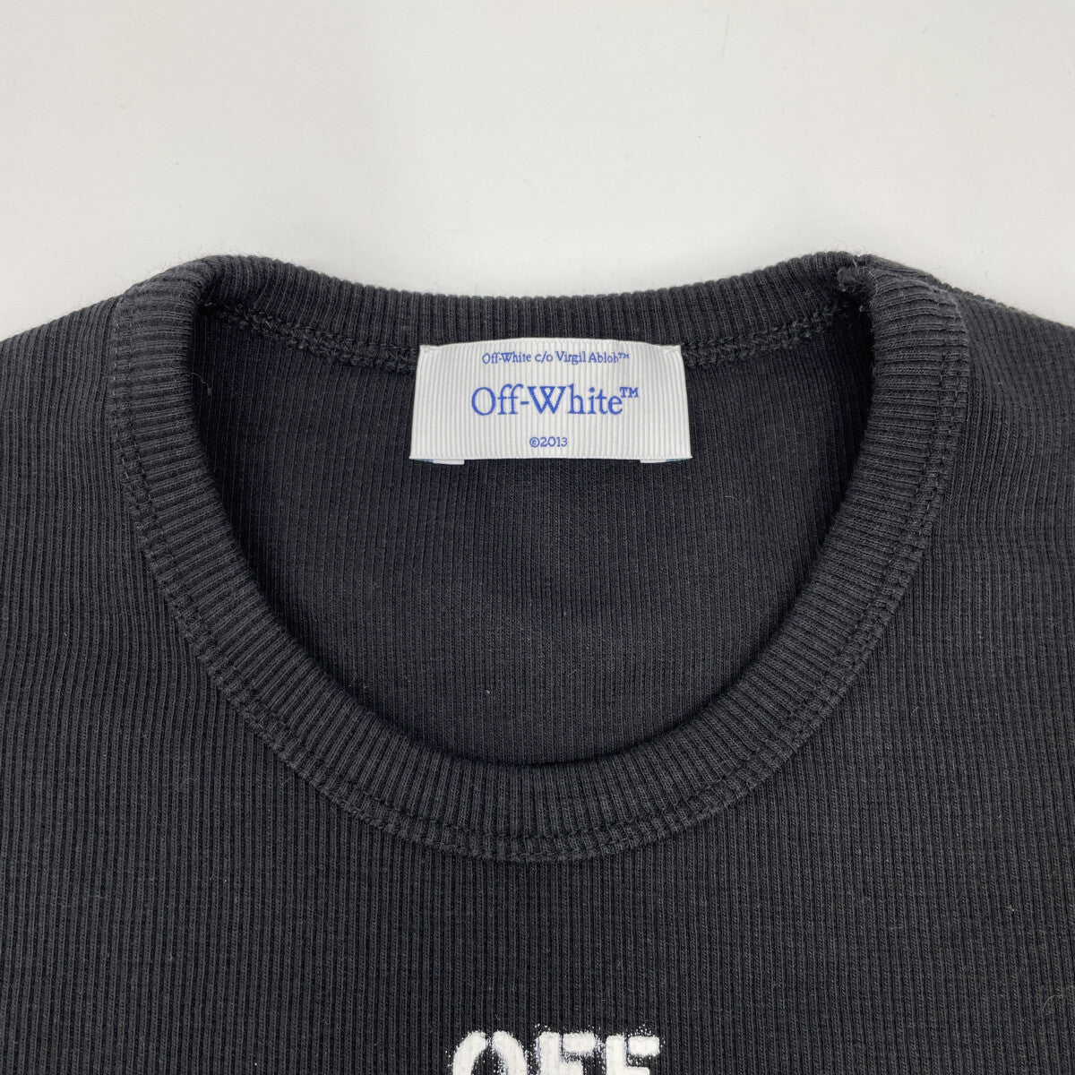 OFF-WHITE オフホワイト ブラック OWAA065F23JER001 カットソー トップス