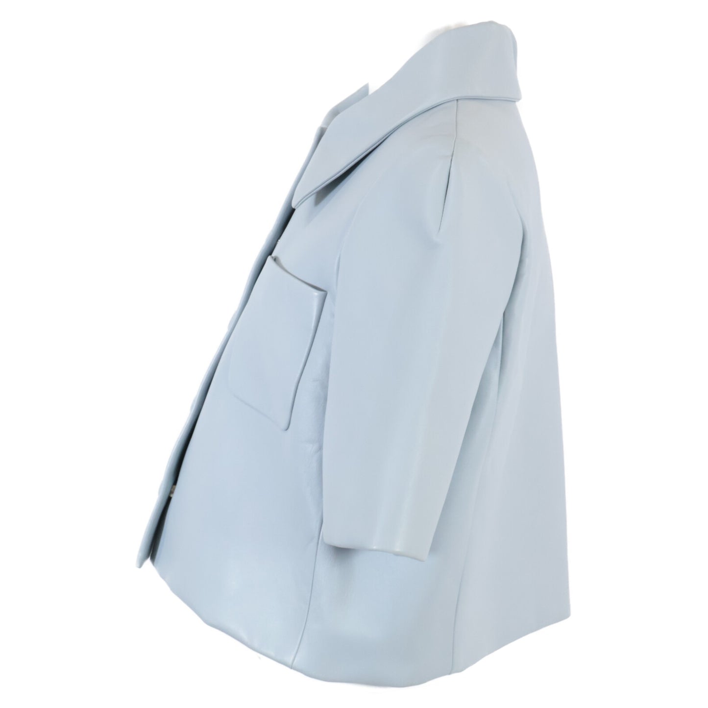 【新品/国内正品/23AW】S540Y30L44 粘合羔羊皮短款衬衫夹克 40 女士