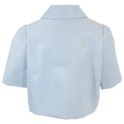 【新品/国内正品/23AW】S540Y30L44 粘合羔羊皮短款衬衫夹克 40 女士