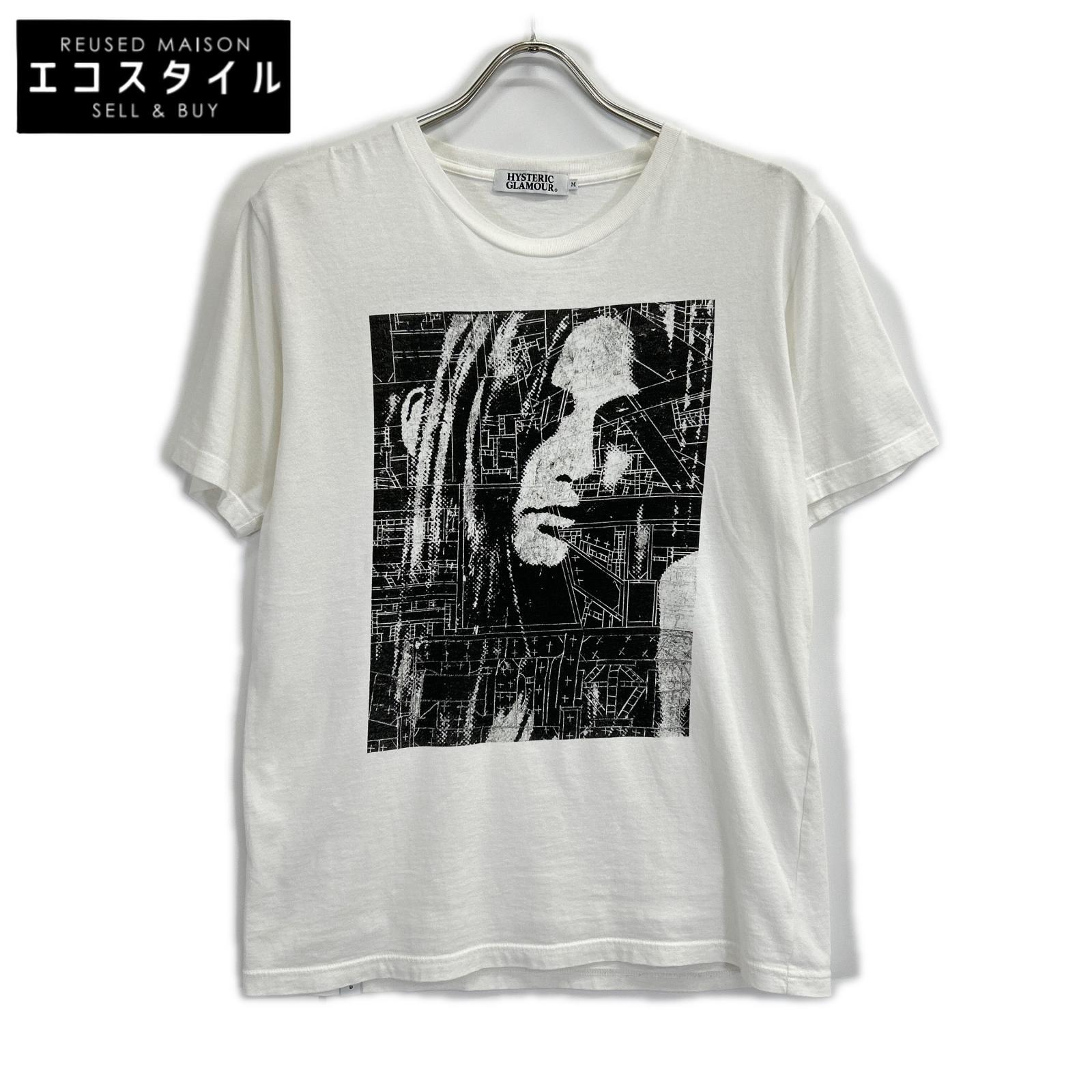 HYSTERIC GLAMOUR ヒステリックグラマー 0211CT19 ホワイト アトリエインカーブ 半袖Tシャツ トップス