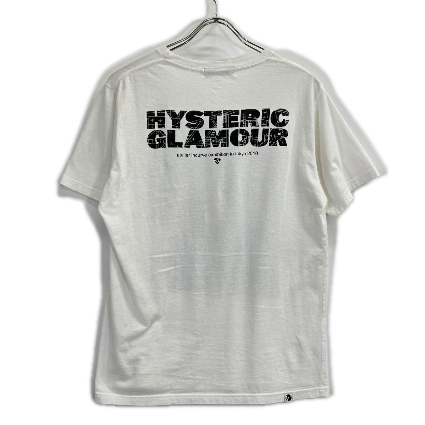 HYSTERIC GLAMOUR ヒステリックグラマー 0211CT19 ホワイト アトリエインカーブ 半袖Tシャツ トップス