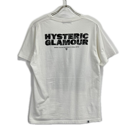 HYSTERIC GLAMOUR ヒステリックグラマー 0211CT19 ホワイト アトリエインカーブ 半袖Tシャツ トップス