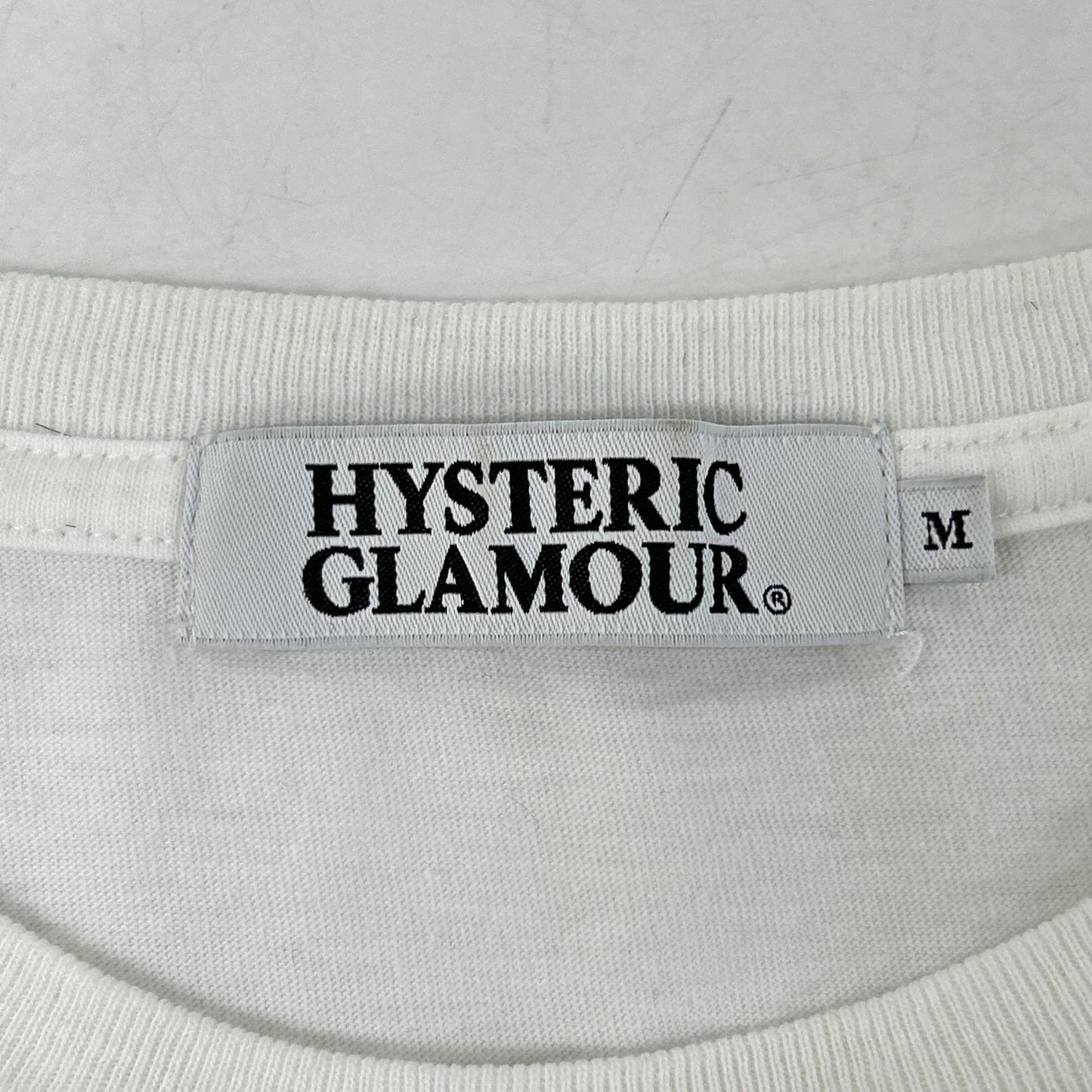 HYSTERIC GLAMOUR ヒステリックグラマー 0211CT19 ホワイト アトリエインカーブ 半袖Tシャツ トップス