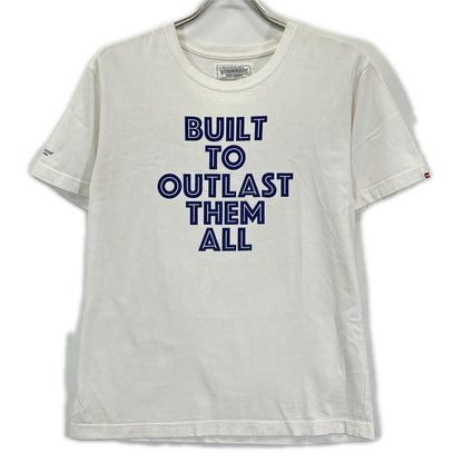 NEIGHBORHOOD ネイバーフッド ホワイト BUILT TO OUTLAST THEM ALL 半袖Tシャツ トップス