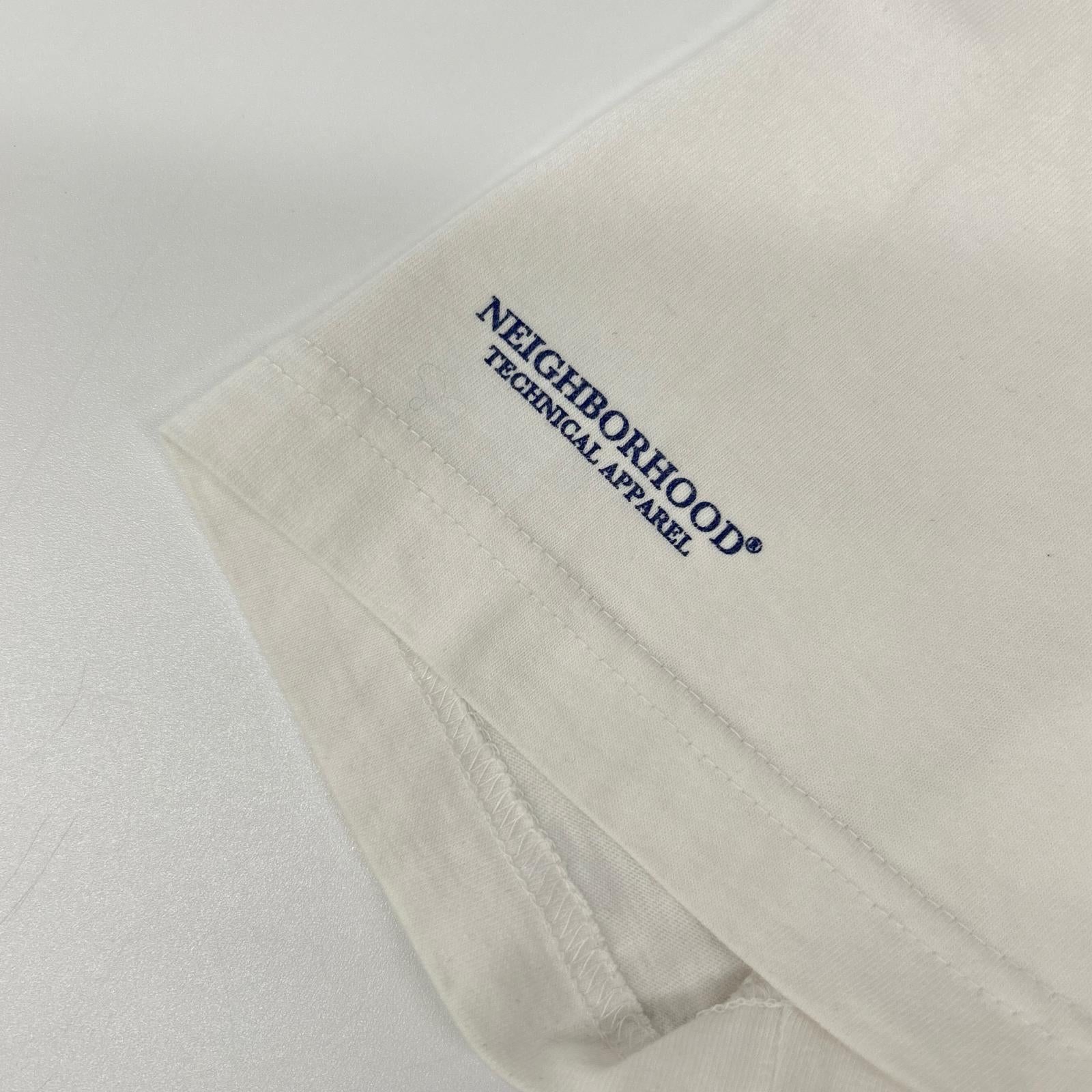 NEIGHBORHOOD ネイバーフッド ホワイト BUILT TO OUTLAST THEM ALL 半袖Tシャツ トップス