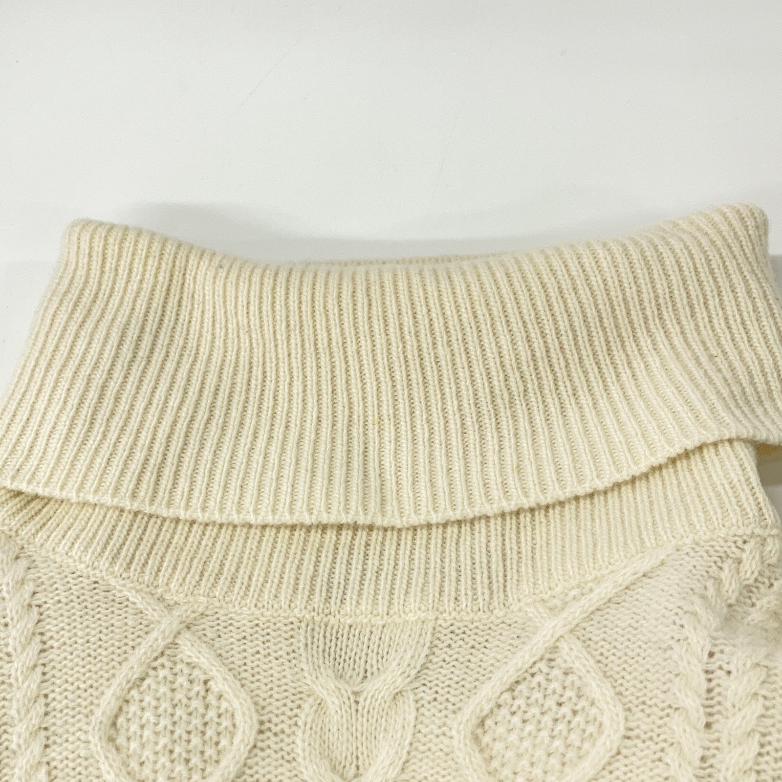 Gam Blue Wool Turtleneck Sweater Top M Ladies