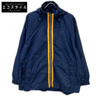 NIKE ナイキ 90s ネイビー×イエロー ナイロンジャケット ジャケット
