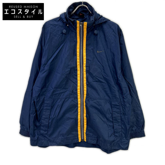 90s Navy x Yellow Nylon Jacket Men's