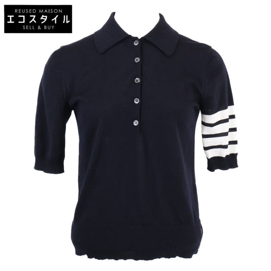 THOM BROWNE トムブラウン 国内正規 FKC334A-Y1014-415 4BAR ウールニットポロシャツ トップス