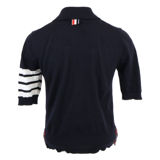 THOM BROWNE トムブラウン 国内正規 FKC334A-Y1014-415 4BAR ウールニットポロシャツ トップス