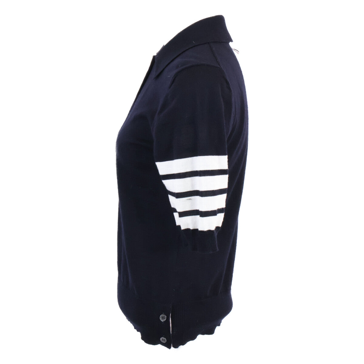 THOM BROWNE Thom Browne Domestic Regular FKC334A-Y1014-415 4BAR Wool Knit Polo Shirt Top