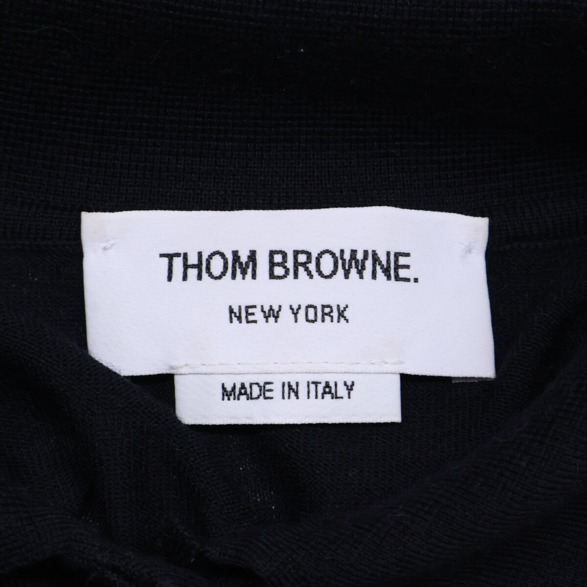THOM BROWNE トムブラウン 国内正規 FKC334A-Y1014-415 4BAR ウールニットポロシャツ トップス
