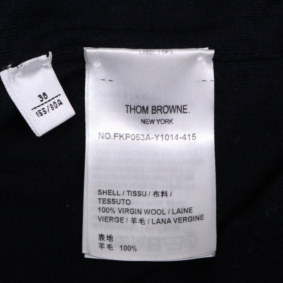 THOM BROWNE Thom Browne Domestic Regular FKC334A-Y1014-415 4BAR Wool Knit Polo Shirt Top