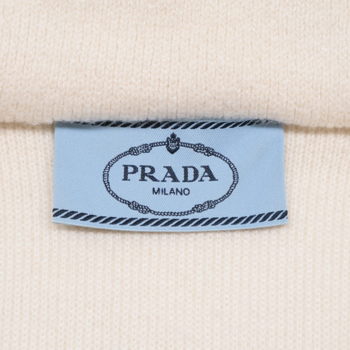 PRADA プラダ 【美品/国内正規】P25I09 オーバーサイズ インターシャレタリング ロゴ パーカー/ ジャケット