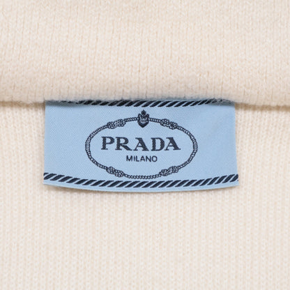 PRADA プラダ 【美品/国内正規】P25I09 オーバーサイズ インターシャレタリング ロゴ パーカー/ ジャケット