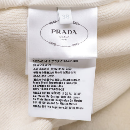 PRADA プラダ 【美品/国内正規】P25I09 オーバーサイズ インターシャレタリング ロゴ パーカー/ ジャケット