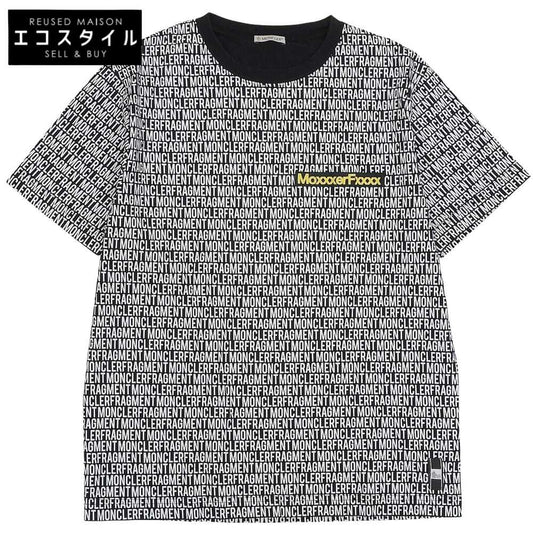 MONCLER モンクレール ×FRAGMENT MAGLIA All-over Pattern T-shirt Top Men's Black White M 18AW Top