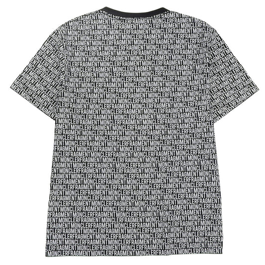 MONCLER モンクレール ×FRAGMENT MAGLIA All-over Pattern T-shirt Top Men's Black White M 18AW Top