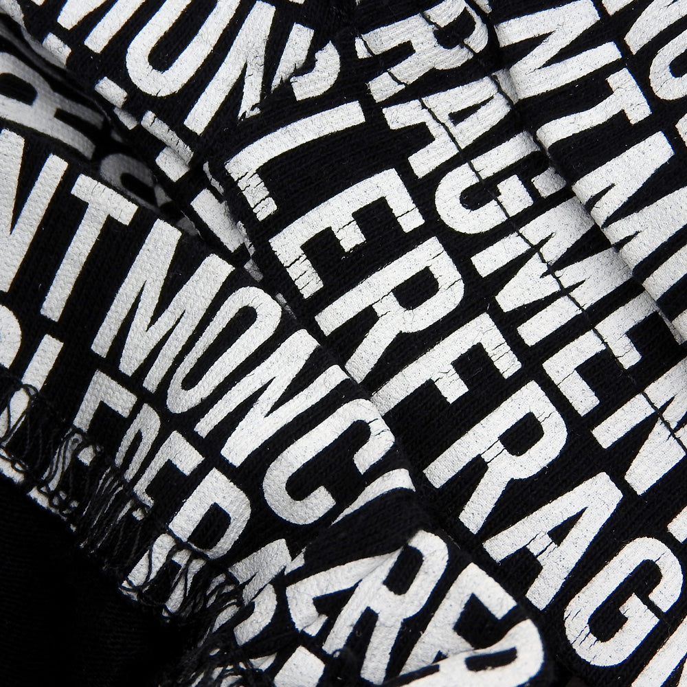 MONCLER 盟可睐 ×FRAGMENT MAGLIA 全幅印花 T恤 上衣 男士 黑色 白色 M 18年 上衣