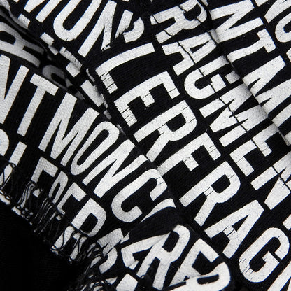 MONCLER 盟可睐 ×FRAGMENT MAGLIA 全幅印花 T恤 上衣 男士 黑色 白色 M 18年 上衣