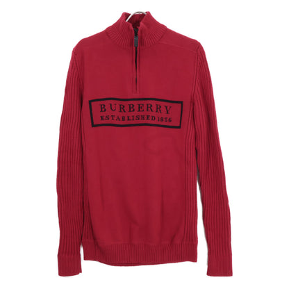 Half-Zip Logo Knit Top L Women's