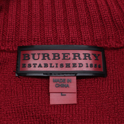 Half-Zip Logo Knit Top L Women's