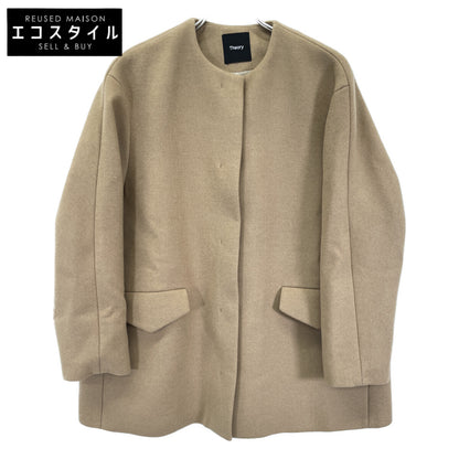 24 014309605 CAMEL Wool Melton M P Cape BK Coat S Ladies