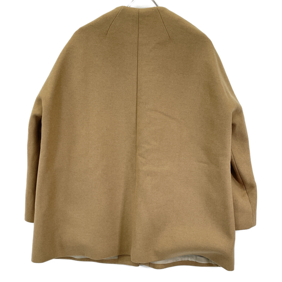 24 014309605 CAMEL Wool Melton M P Cape BK Coat S Ladies