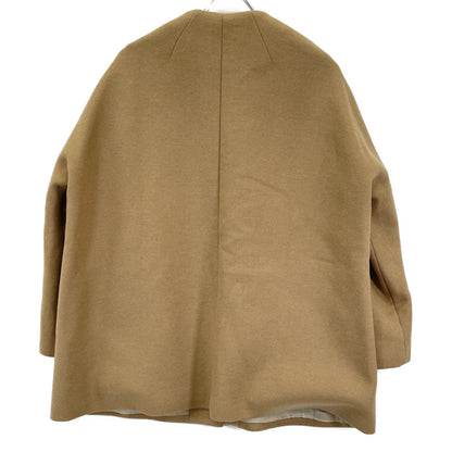 24 014309605 CAMEL Wool Melton M P Cape BK Coat S Ladies