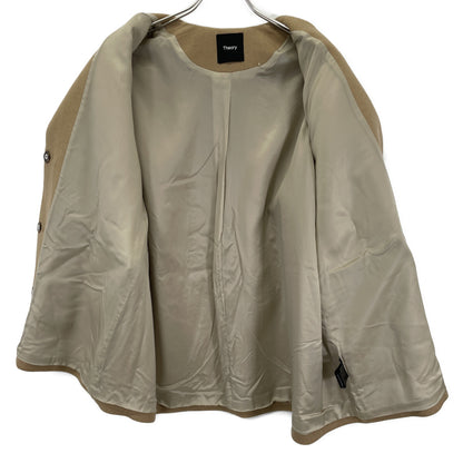 24 014309605 CAMEL Wool Melton M P Cape BK Coat S Ladies