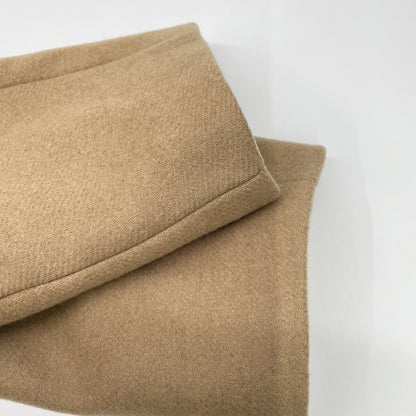 24 014309605 CAMEL Wool Melton M P Cape BK Coat S Ladies