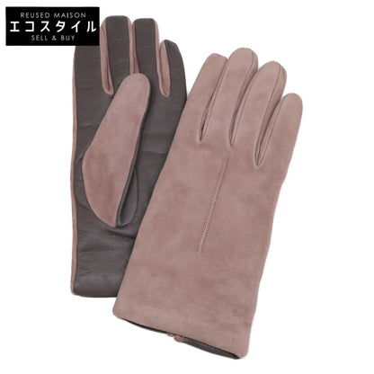 【美品】CRL-0142 羊皮 100%羊绒内衬女士手套