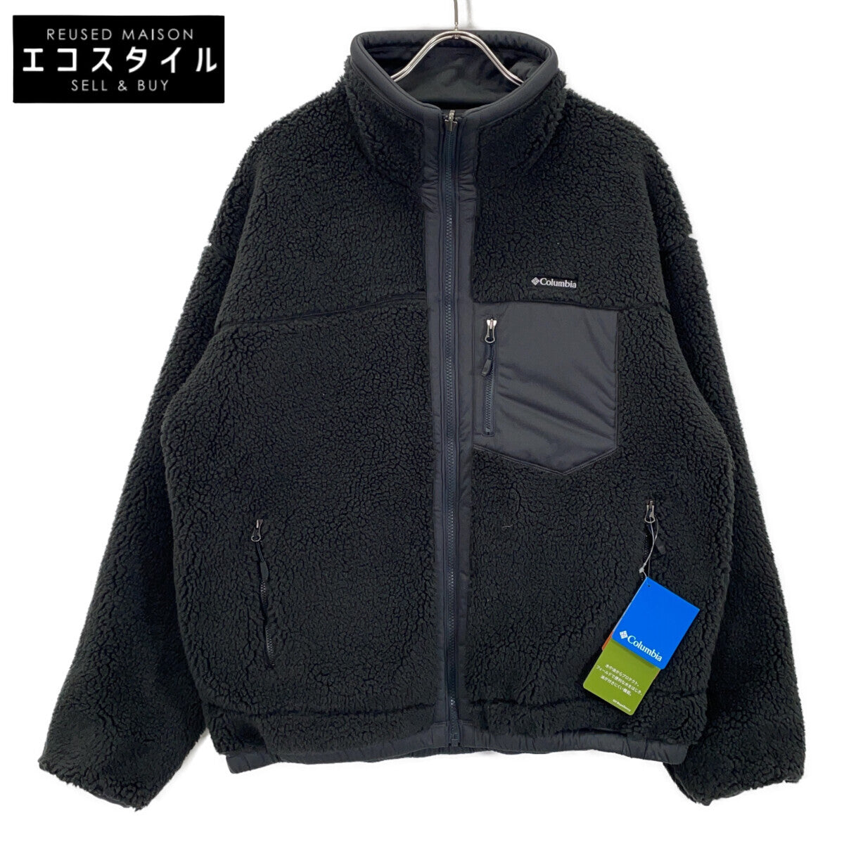 ﾌﾞﾗｯｸ PM3437-010 ｼｶｺﾞｱべﾆｭｰﾘﾊﾞｰｼﾌﾞﾙﾌﾘｰｽｼﾞｬｹｯﾄ Chicago Avenue Reversible Fleece Jacket ジャケット M メンズ