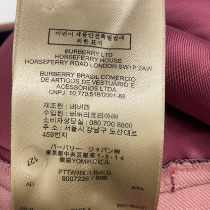 BURBERRY 8007226 Pink Wool Blend Slacks Bottoms