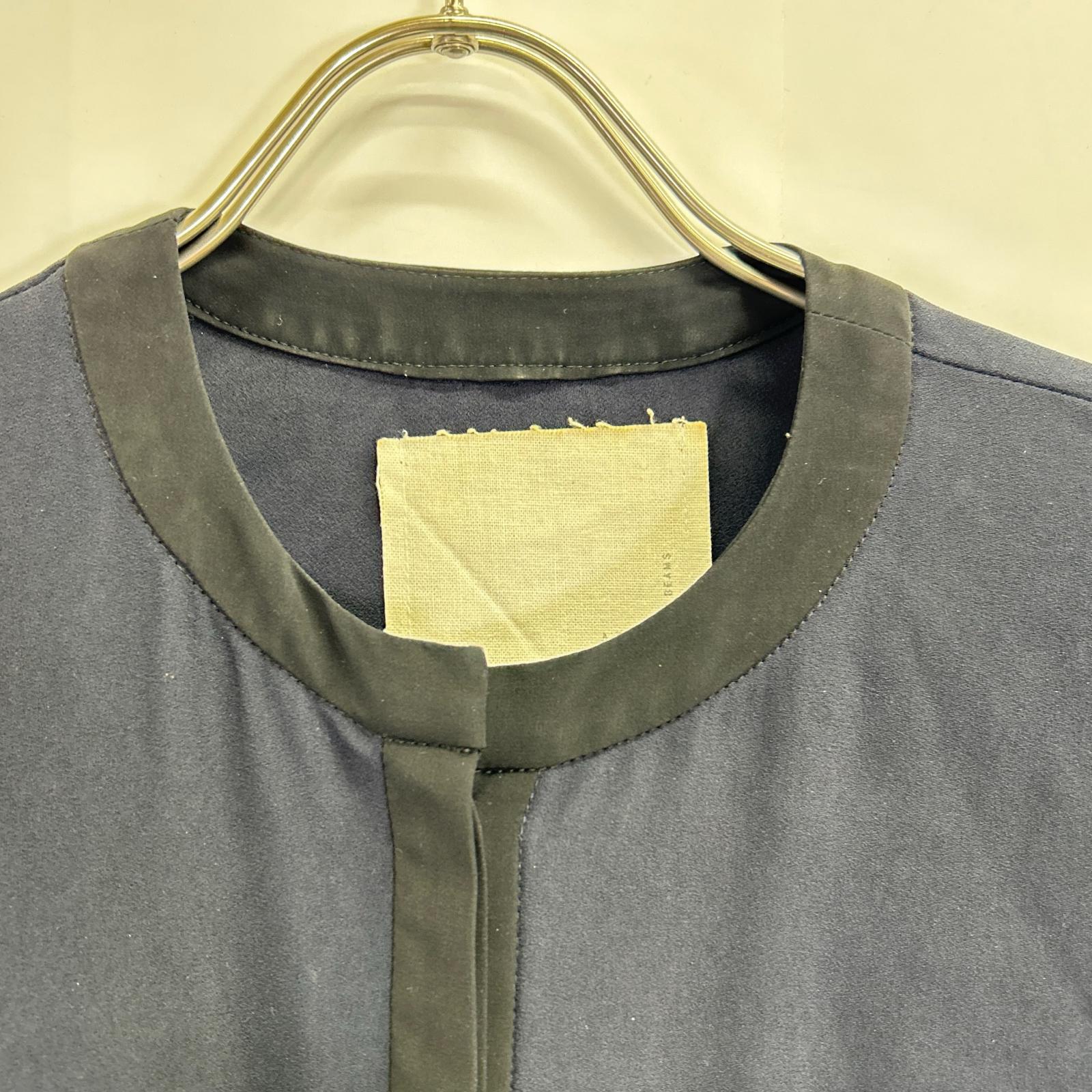 AK+1 AK One 27-17-0026-899 by EFFE BEAMS Navy Satin x Wool All-in-One Overalls All-in-One 36