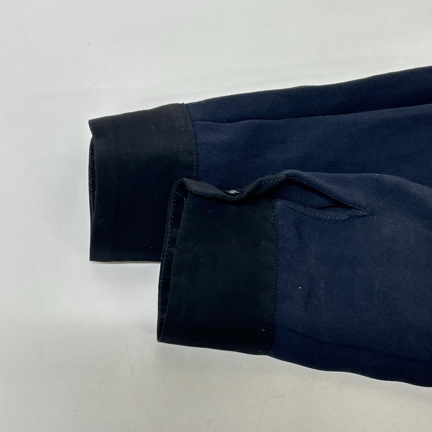 AK+1 AK One 27-17-0026-899 by EFFE BEAMS Navy Satin x Wool All-in-One Overalls All-in-One 36