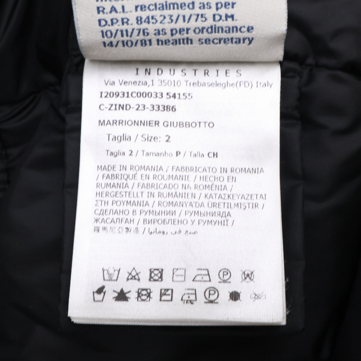 Excellent condition 23 MARRIONNIER Down Jacket 2 Ladies