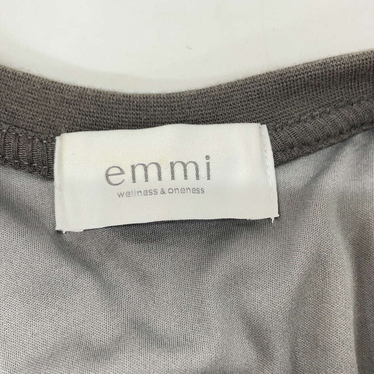 emmi エミ 13WCO222022 リブ サイドギャザー ノースリーブ ワンピース F