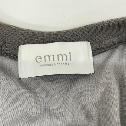emmi エミ 13WCO222022 リブ サイドギャザー ノースリーブ ワンピース F