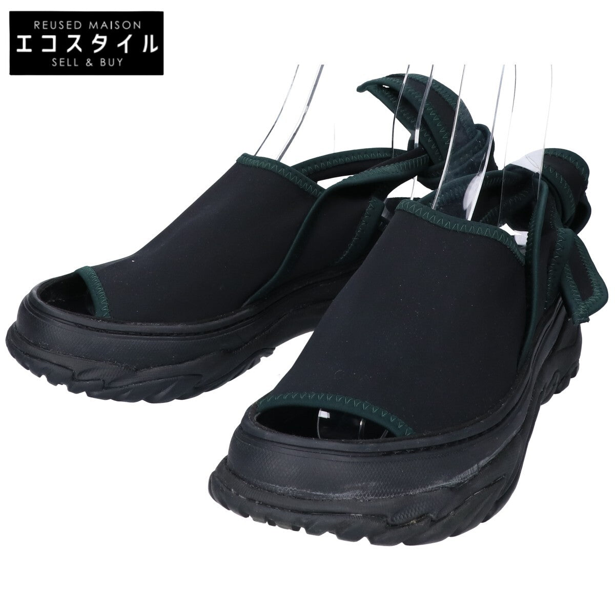 TOGA トーガ ARCHIVES アーカイブス 19SS ブラック 厚底ビブラム ストラップスポーツサンダル シューズ