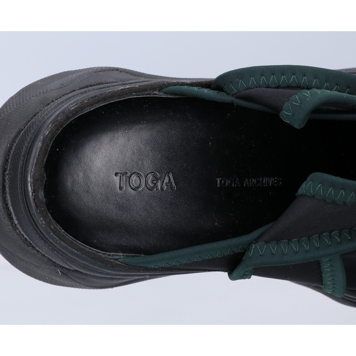 TOGA トーガ ARCHIVES アーカイブス 19SS ブラック 厚底ビブラム ストラップスポーツサンダル シューズ
