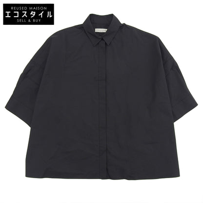 MACKINTOSH マッキントッシュ 新品同様 ドロップショルダー ワイド シャツ トップス レディース ブラック 8 L231HI1006SHD 23SS トップス