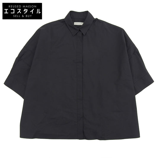 MACKINTOSH New Old Stock Drop Shoulder Wide Shirt Top Women's Black 8 L231HI1006SHD 23SS Top